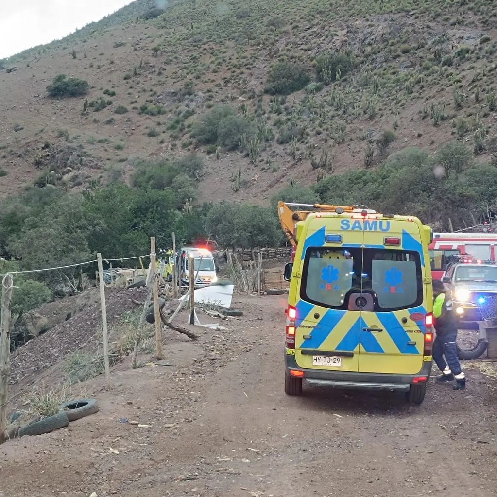 Desbarrancó en su camioneta  300 metros en una quebrada muriendo en forma inmediata, en camino minero entre Putaendo y Cabildo
