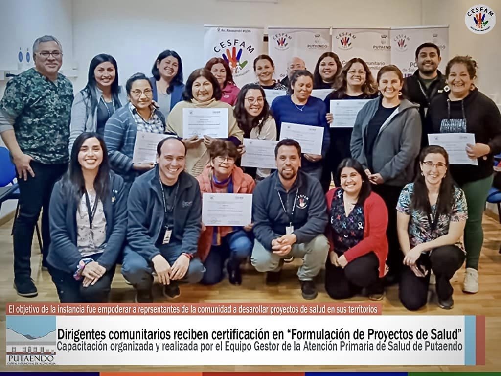 Dirigentes comunitarios aprendieron a formular Proyectos de Promoción de Salud